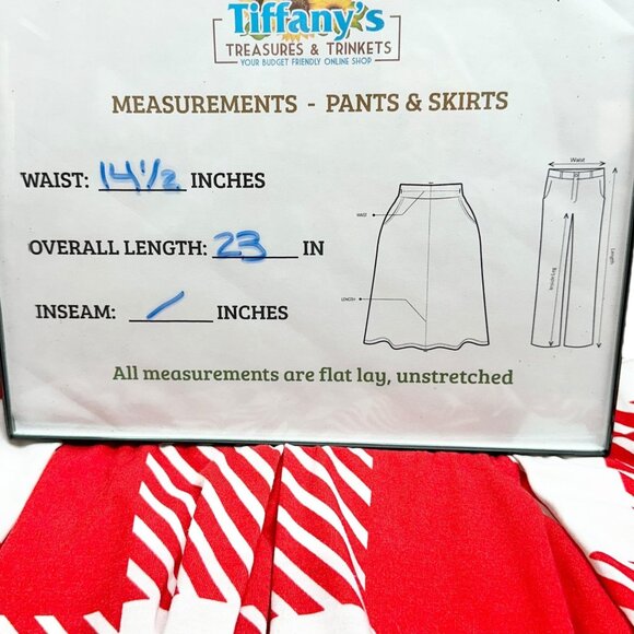 LuLaRoe A-Line Pleated Skirt Womens L Red White Checkered Soft Stretch USA Made - Picture 6 of 8